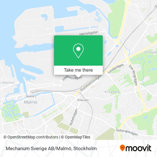 Mechanum Sverige AB/Malmö map