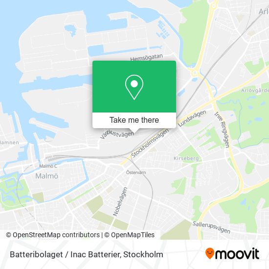 Batteribolaget / Inac Batterier map
