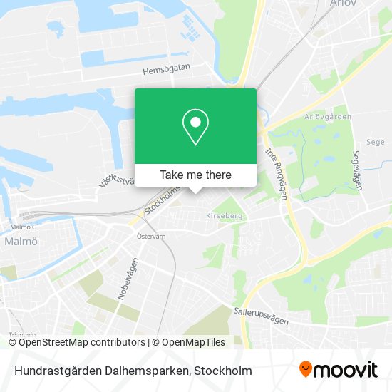 Hundrastgården Dalhemsparken map