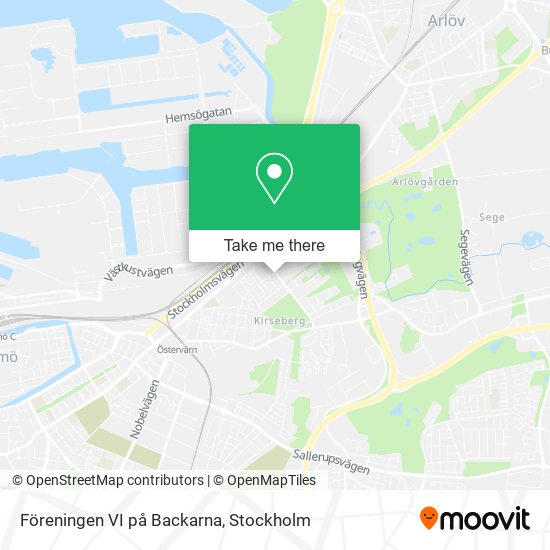 Föreningen VI på Backarna map