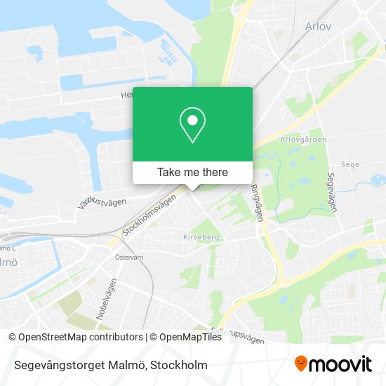 Segevångstorget Malmö map