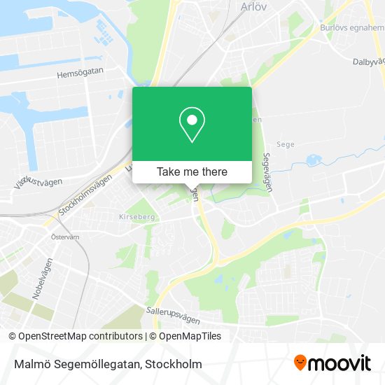 Malmö Segemöllegatan map