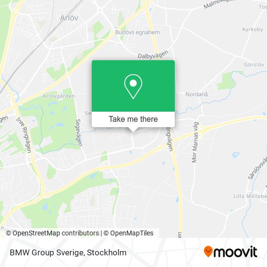 BMW Group Sverige map