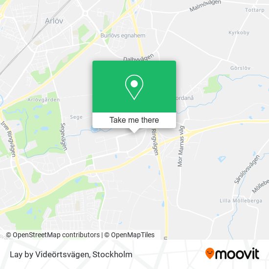 Lay by Videörtsvägen map