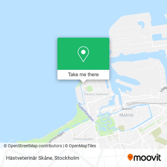 Hästveterinär Skåne map