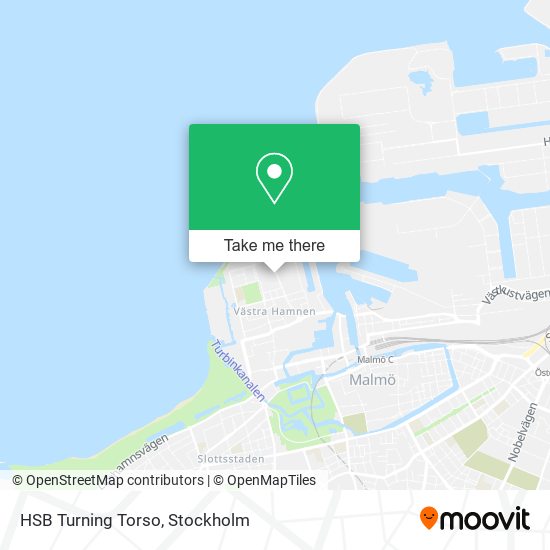 HSB Turning Torso map