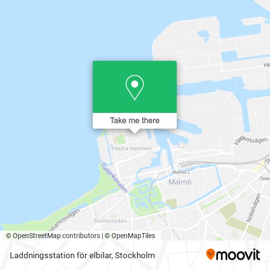 Laddningsstation för elbilar map