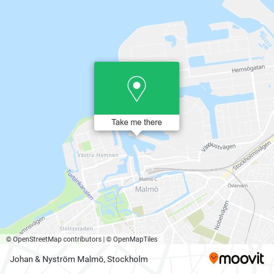 Johan & Nyström Malmö map