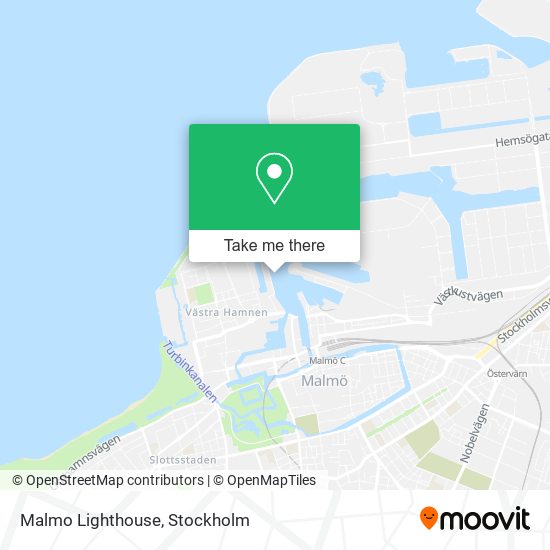 Malmo Lighthouse map