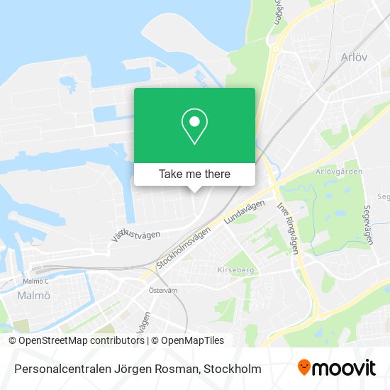 Personalcentralen Jörgen Rosman map