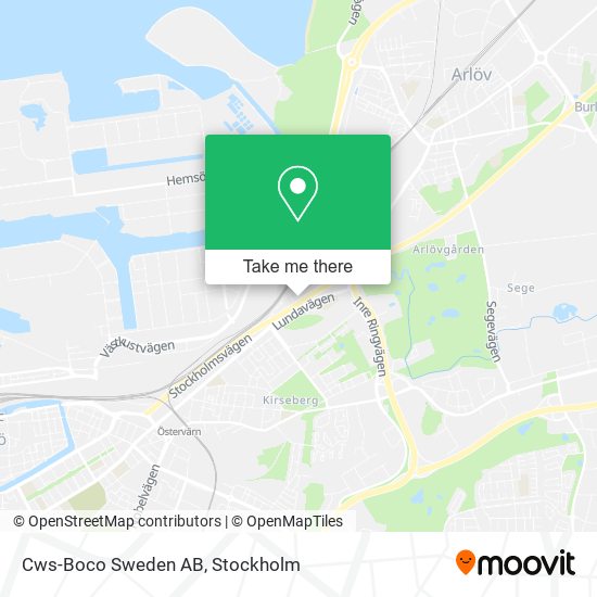 Cws-Boco Sweden AB map