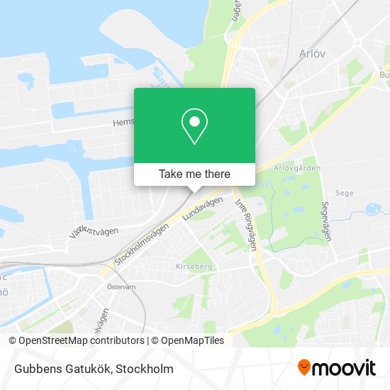 Gubbens Gatukök map