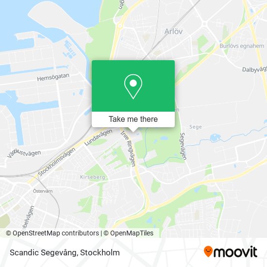 Scandic Segevång map