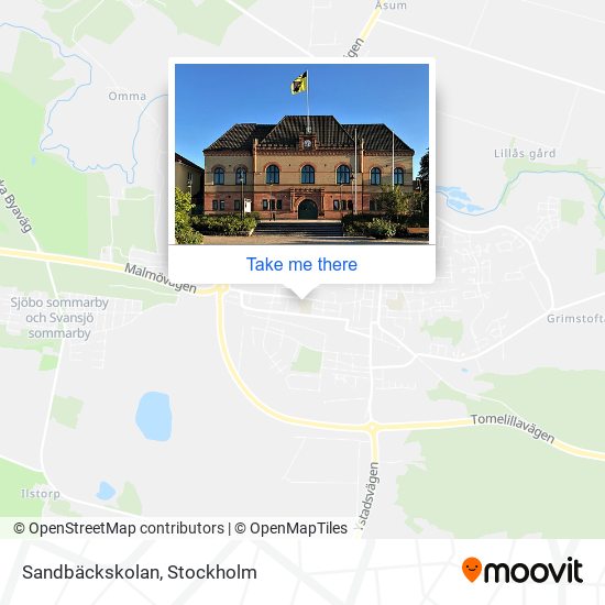 Sandbäckskolan map