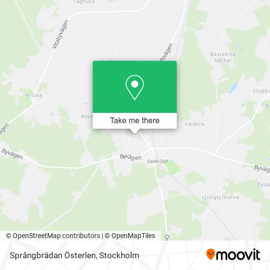 Språngbrädan Österlen map
