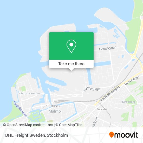 DHL Freight Sweden map