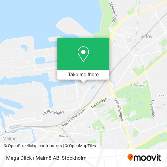 Mega Däck i Malmö AB map