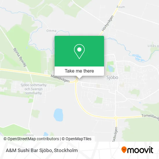 A&M Sushi Bar Sjöbo map