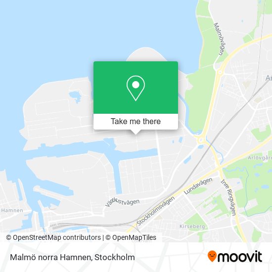 Malmö norra Hamnen map