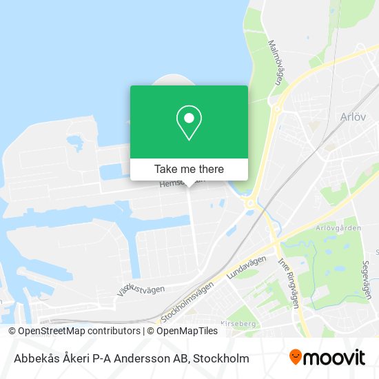 Abbekås Åkeri P-A Andersson AB map