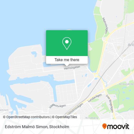 Edström Malmö Simon map