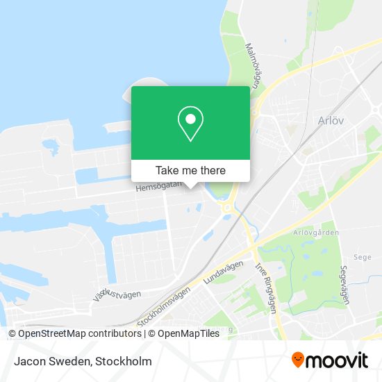 Jacon Sweden map