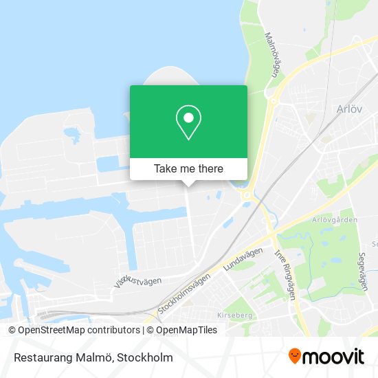 Restaurang Malmö map