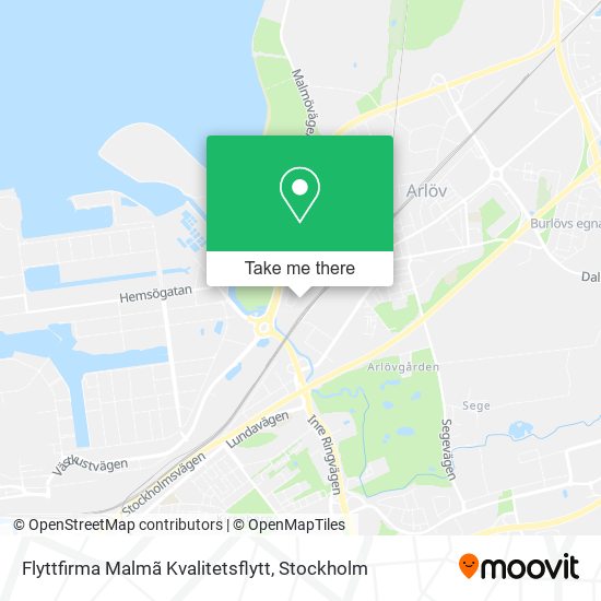 Flyttfirma Malmã Kvalitetsflytt map