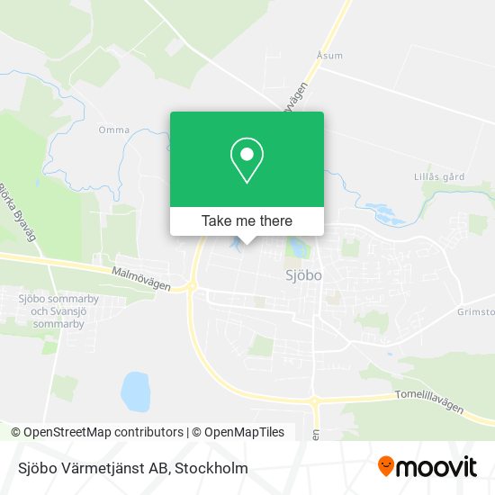 Sjöbo Värmetjänst AB map