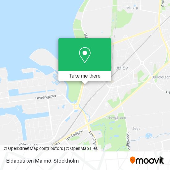 Eldabutiken Malmö map