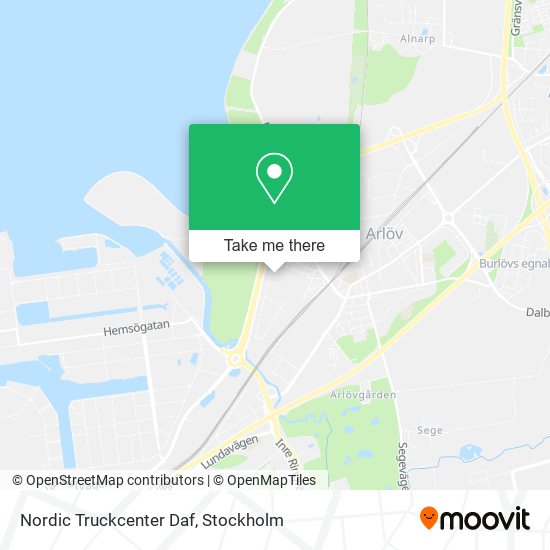 Nordic Truckcenter Daf map