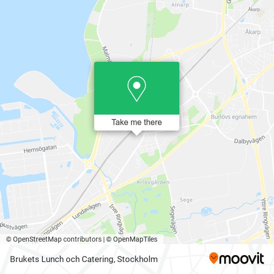 Brukets Lunch och Catering map