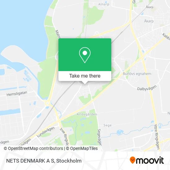 NETS DENMARK A S map