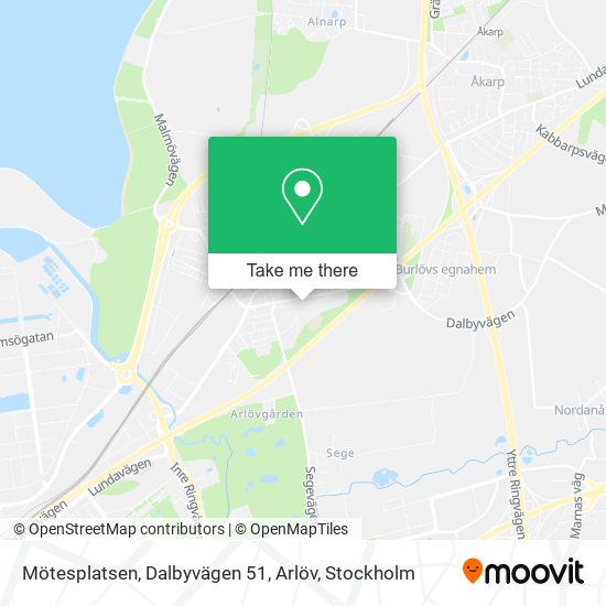 Mötesplatsen, Dalbyvägen 51, Arlöv map