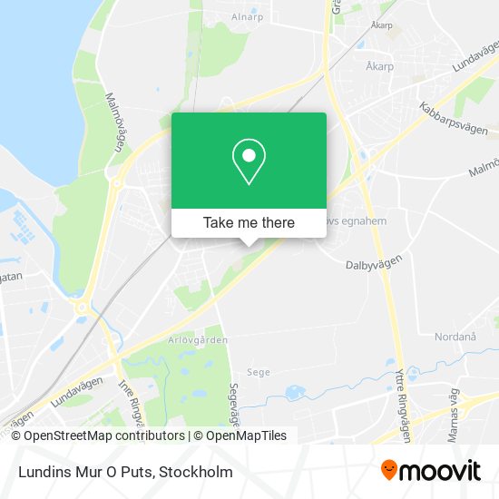 Lundins Mur O Puts map