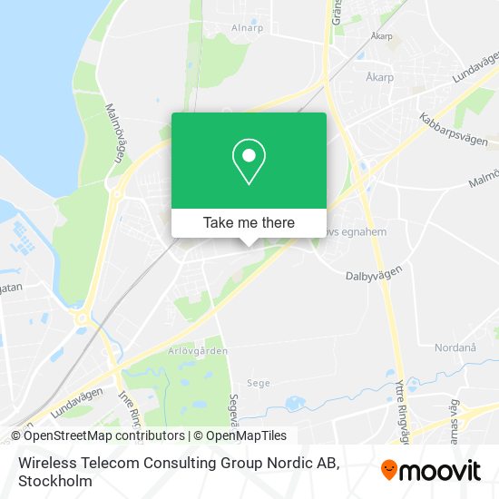 Wireless Telecom Consulting Group Nordic AB map