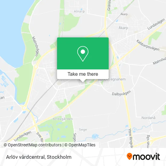 Arlöv vårdcentral map