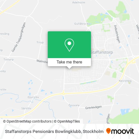 Staffanstorps Pensionärs Bowlingklubb map