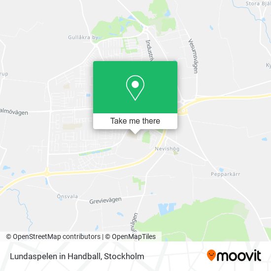 Lundaspelen in Handball map