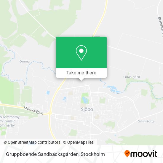 Gruppboende Sandbäcksgården map