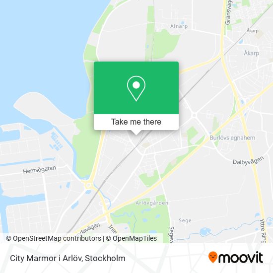 City Marmor i Arlöv map