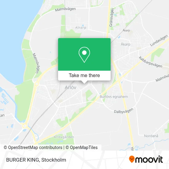 BURGER KING map