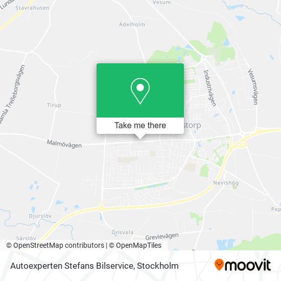 Autoexperten Stefans Bilservice map