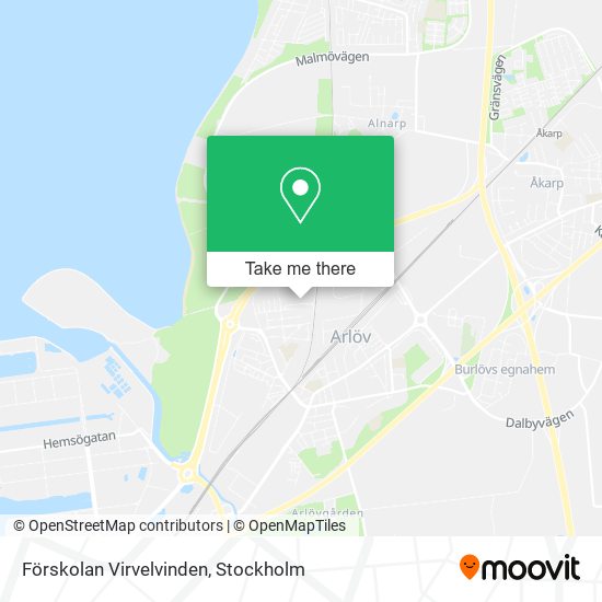 Förskolan Virvelvinden map