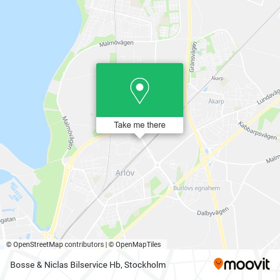 Bosse & Niclas Bilservice Hb map