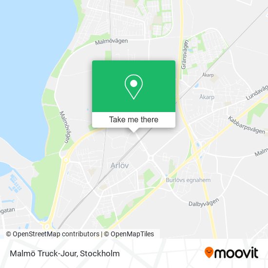 Malmö Truck-Jour map