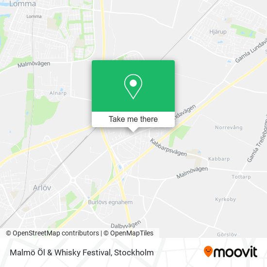 Malmö Öl & Whisky Festival map