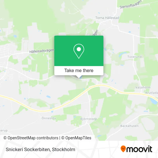 Snickeri Sockerbiten map