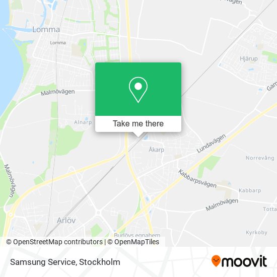 Samsung Service map