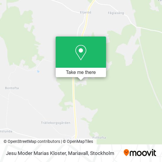 Jesu Moder Marias Kloster, Mariavall map